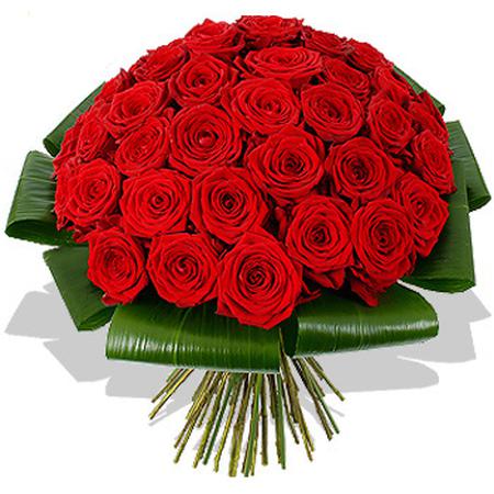 Букет 51 красная роза 60 см «Ред Наоми»