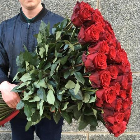 Высокие розы 130 см (35шт)